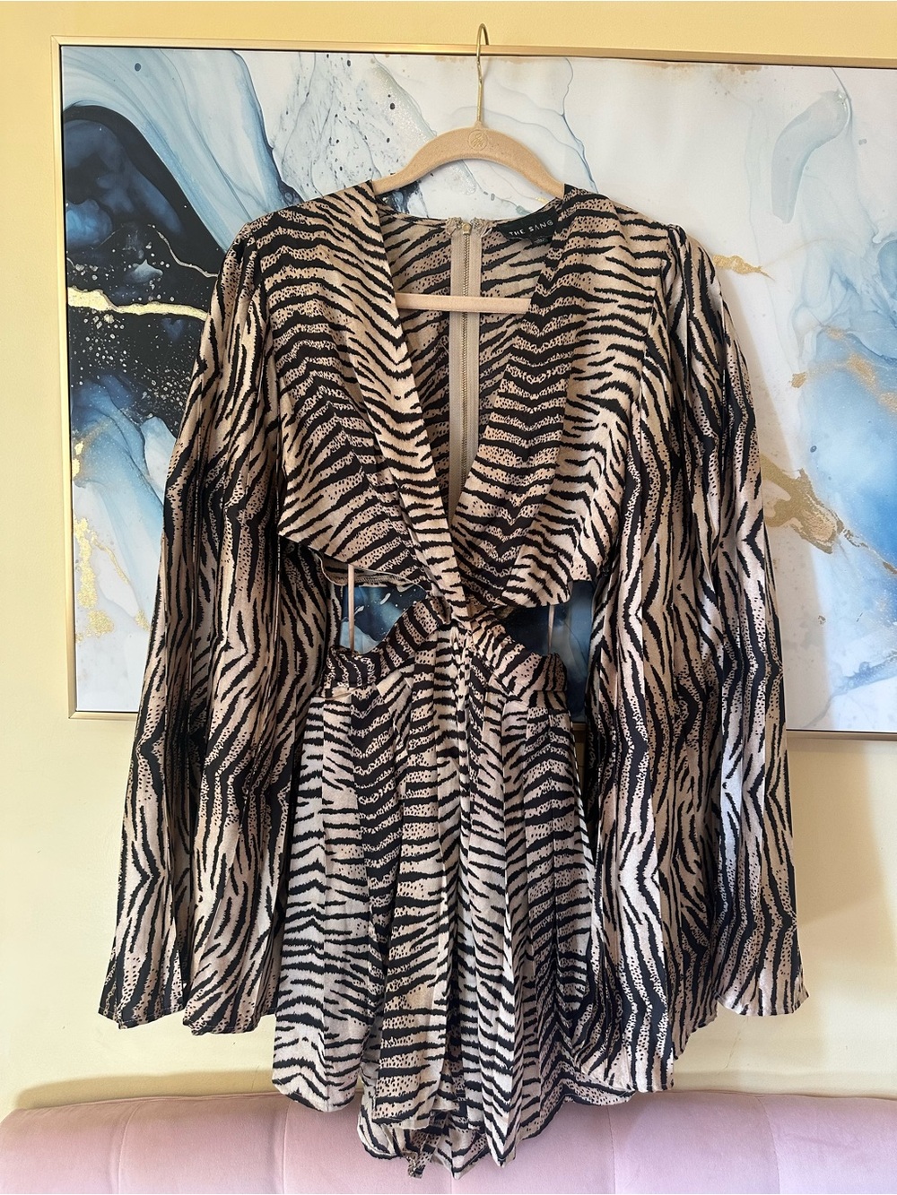 Zebra Print Fashion Romper